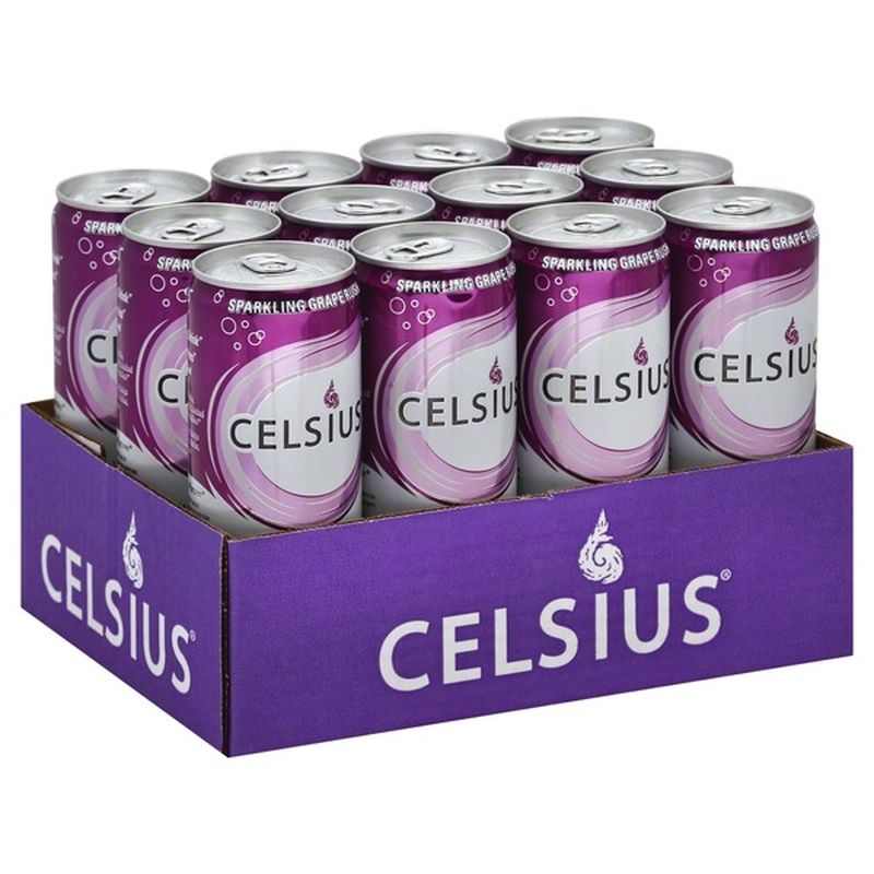 Celsius Sparkling Grape Rush 12 Pack 12 Each Instacart