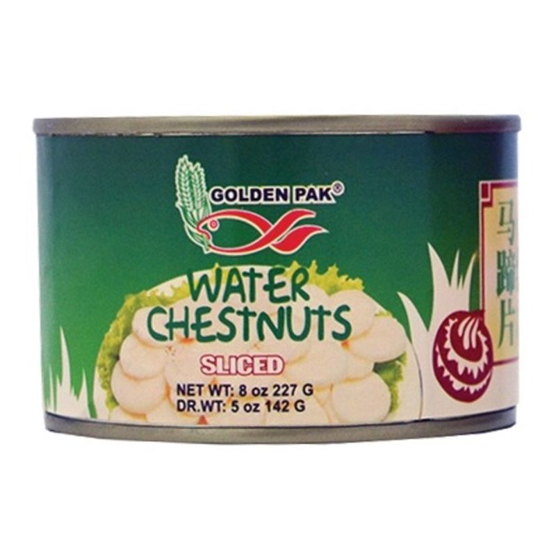 Golden Pak Sliced Water Chestnuts Can