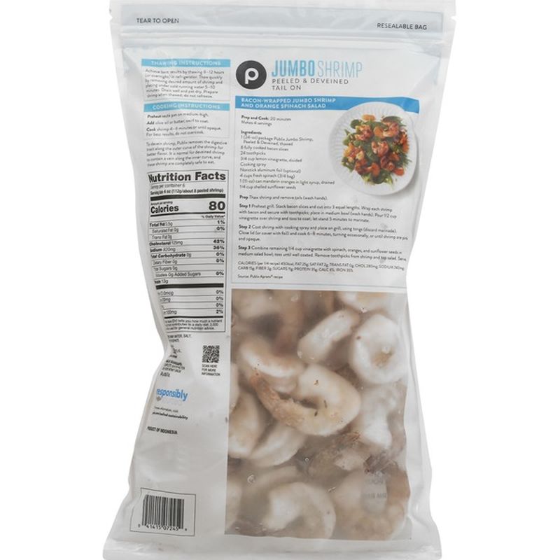 Publix Shrimp, Jumbo (24 oz) Instacart