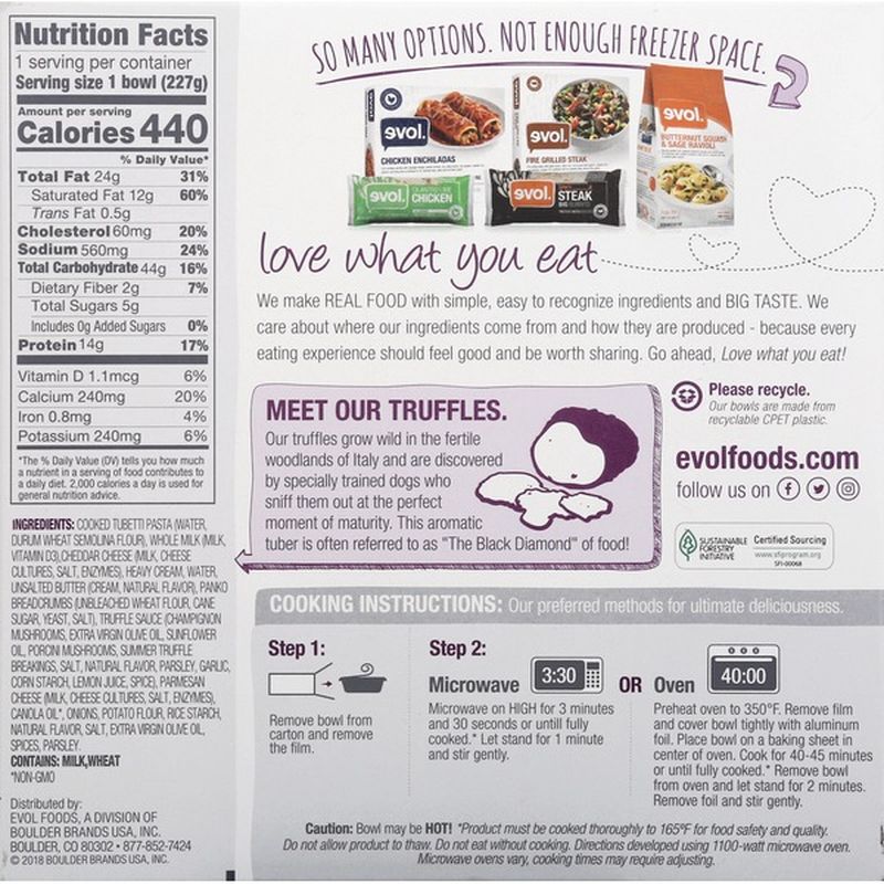 Evol Foods Mac & Cheese, Parmesan Truffle (8 oz) from JewelOsco