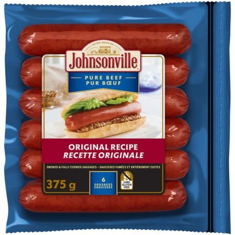 Johnsonville Smoked Beef Sausage (375 G) - Instacart