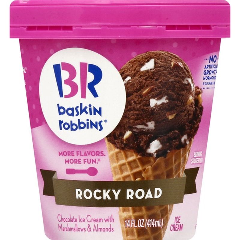 Baskin Robbins Ice Cream, Rocky Road (14 oz) Instacart