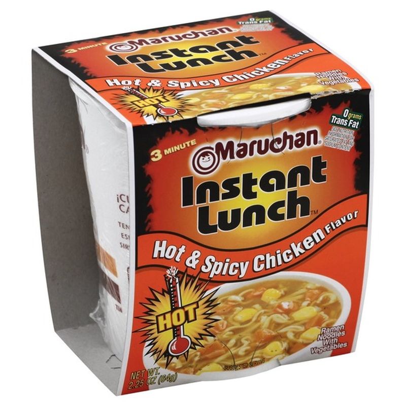 Maruchan Hot & Spicy Chicken Flavor Ramen Noodle Soup (2.25 Oz) - Instacart