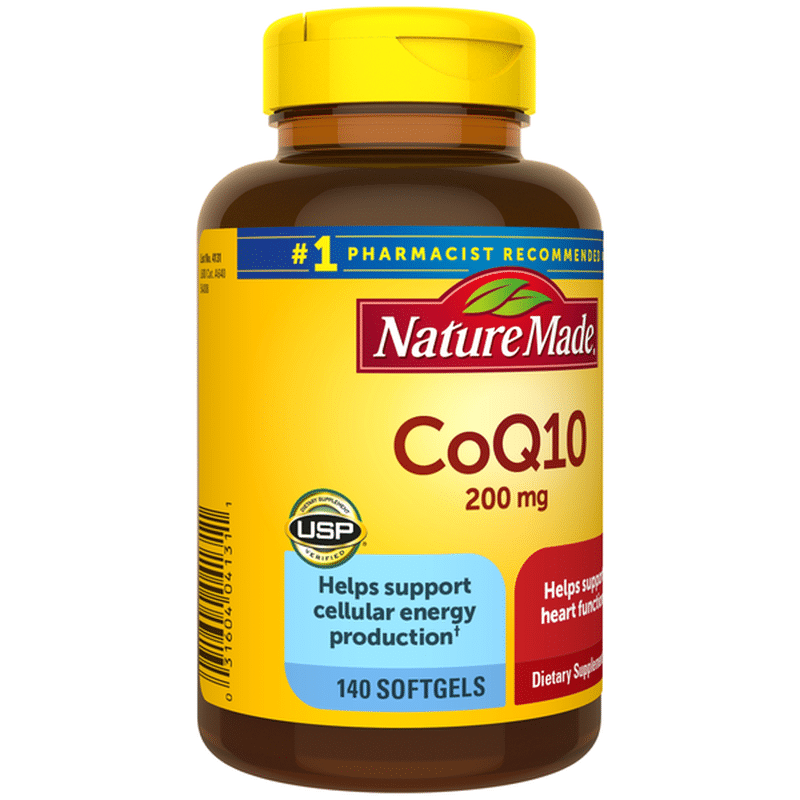 Nature Made CoQ10 200 Mg Softgels - 140 Count, Supports Heart Health, Exp 2026