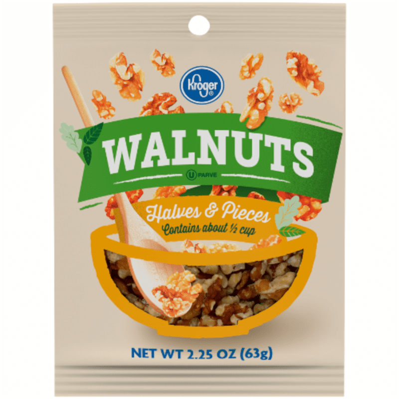 Kroger Walnut Halves And Pieces (2.25 oz) Instacart