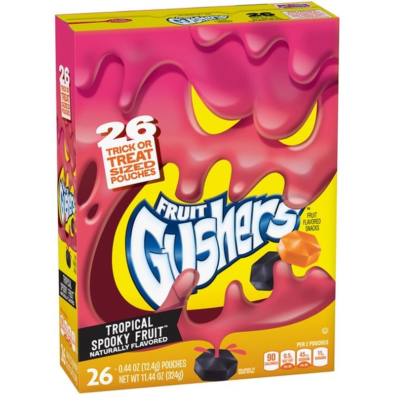 Betty Crocker Fruit Gushers Tropical Spooky Fruit Fruit Flavored Snacks ...