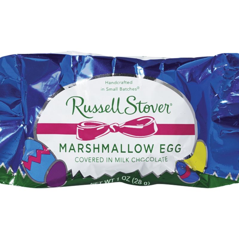 Russell Stover Marshmallow Egg, Covered in Milk Chocolate (1 oz) Instacart