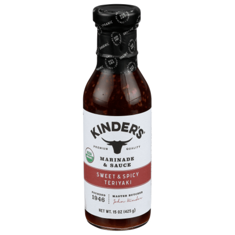 Kinder's Marinade & Sauce, Sweet & Spicy Teriyaki (15 oz) - Instacart