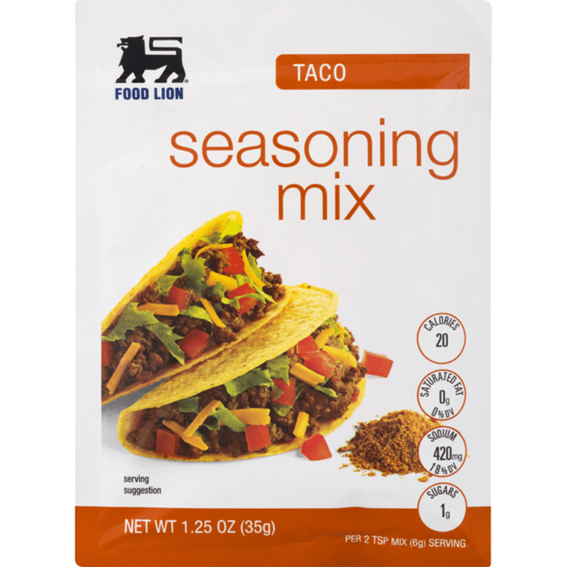 Food Lion Seasoning Mix, Taco, Envelope (1.25 oz) Instacart