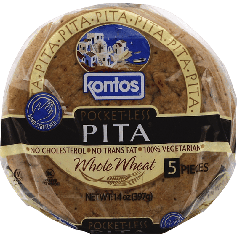 Kontos Pita, PocketLess, Whole Wheat (5 each) Instacart