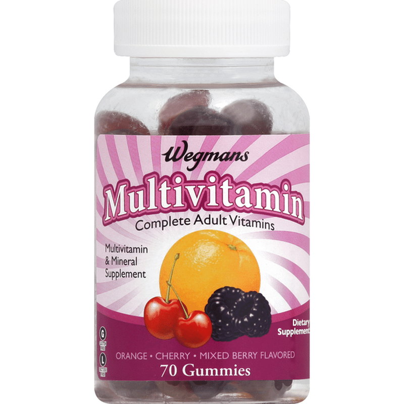 Wegmans Multivitamin Complete Adult Vitamins, Assorted Flavored Gummies