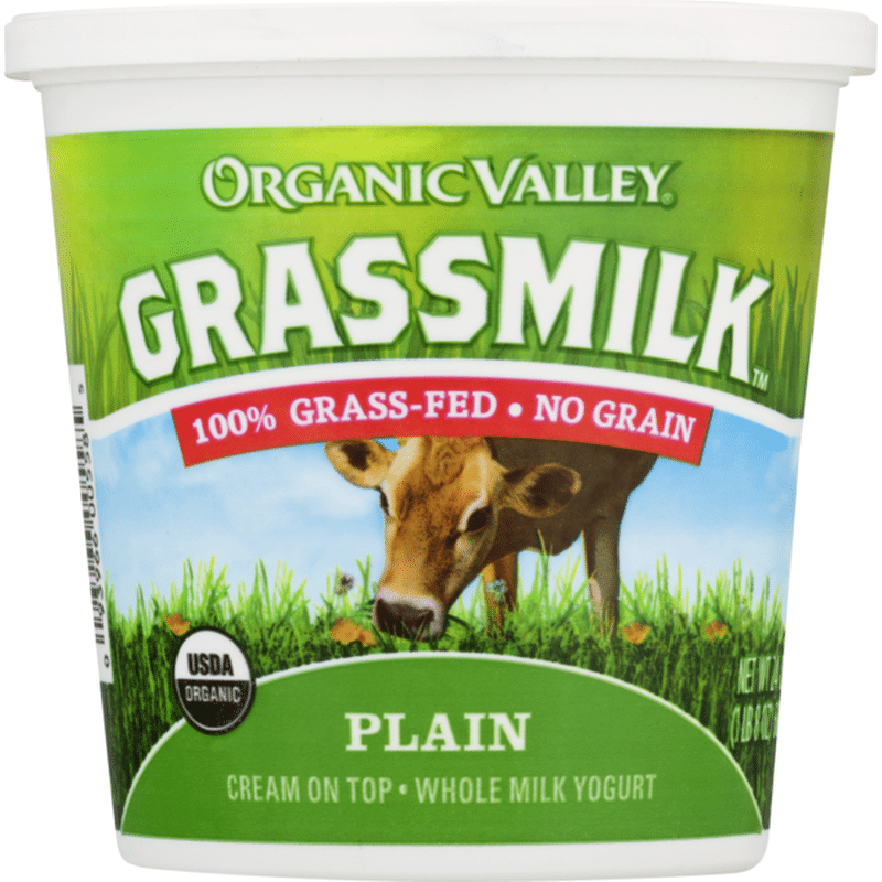 Organic Valley Grassmilk Whole Milk Yogurt Plain (24 oz) Delivery or