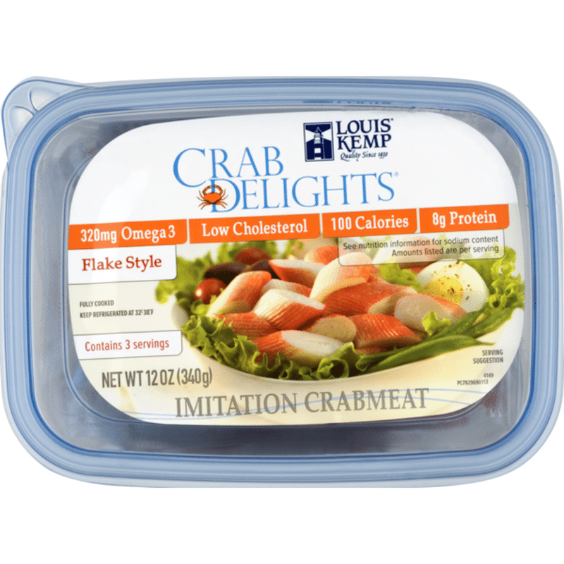 Louis Kemp Crab Delights Imitation Crabmeat Flake Style (12 oz) Instacart