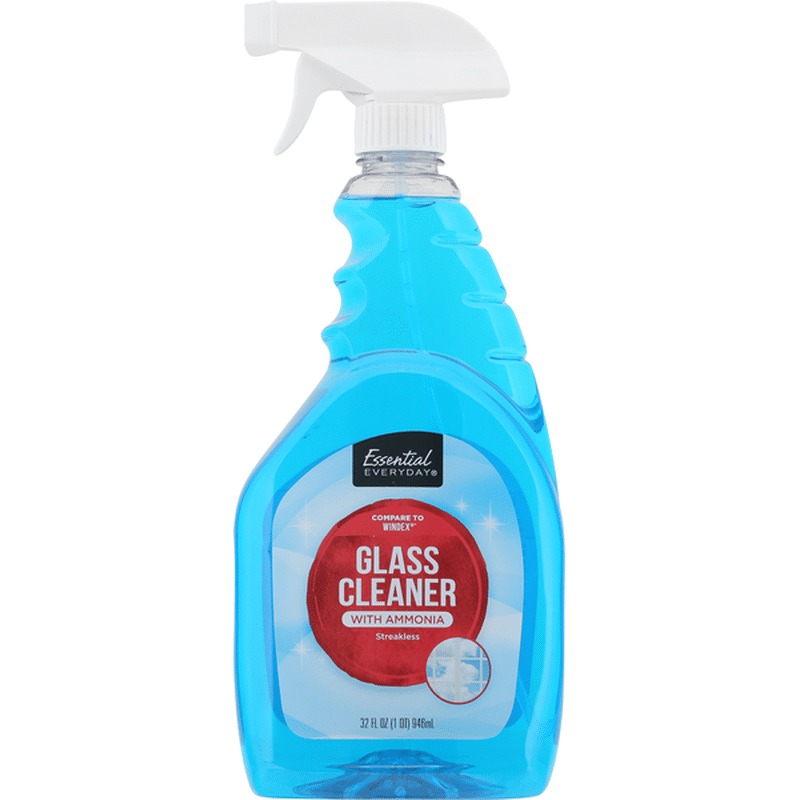 Essential Everyday Glass Cleaner, Ammonia, Streakless (32 fl oz