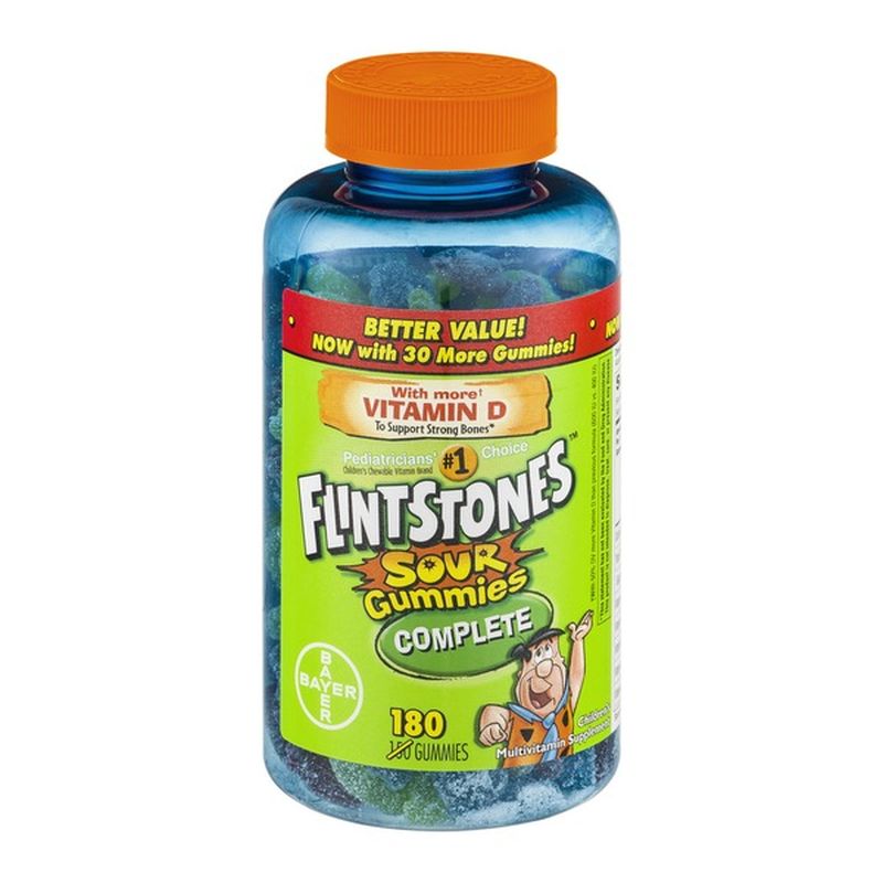 Flintstones Children's Complete Multivitamin Sour Gummies (180 each) Instacart