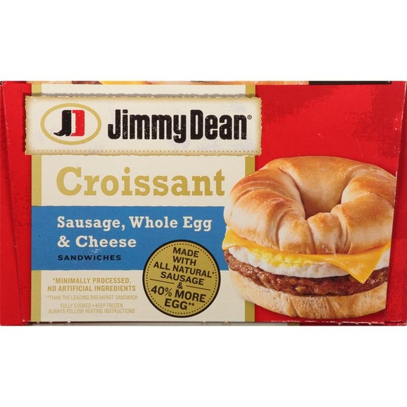 Jimmy Dean All Natural Sausage, Whole Egg And Cheese Croissant Sandwich ...