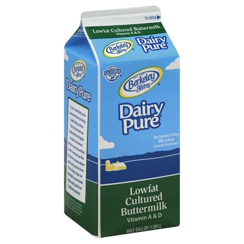 Berkeley Farms Buttermilk, Cultured, Lowfat, 1% Milkfat (0.5 gal) from ...