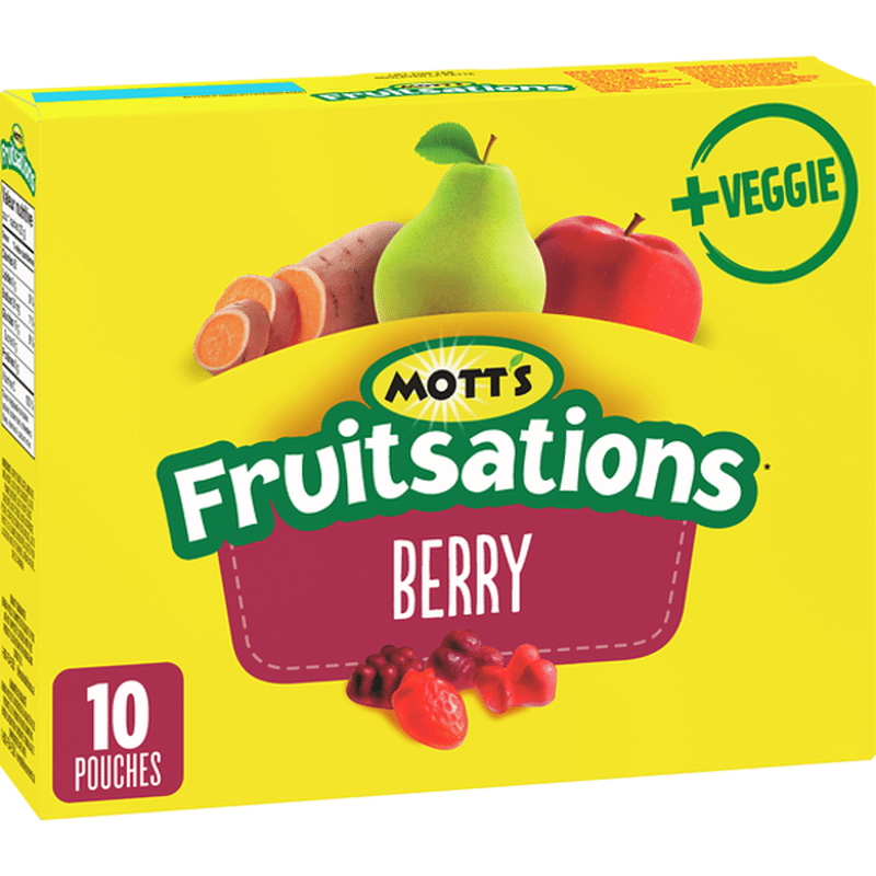 Mott's Fruitsations Berry Flavored Fruit Shape Snack (226 g) Instacart
