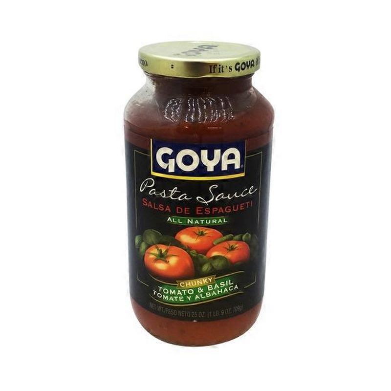 Goya Chunky Tomato & Basil Pasta Sauce (25 oz) Instacart