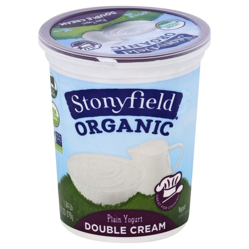 Stonyfield Organic Organic Double Cream Plain Yogurt (1.94 lb) Instacart