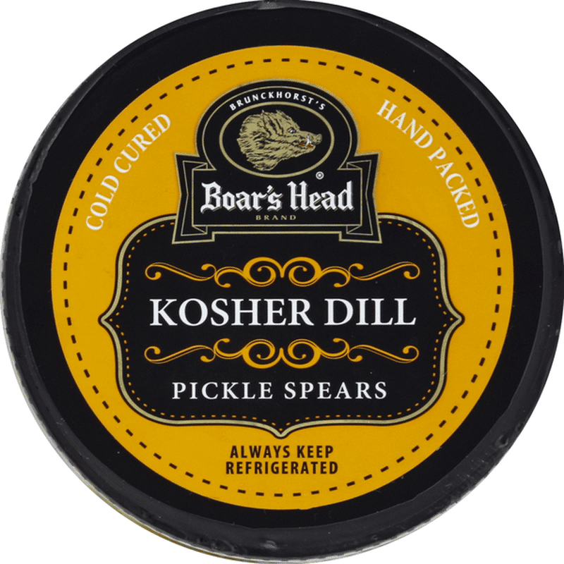 Boar's Head Pickle Spears Kosher Dill (26 fl oz) from Mollie Stone's