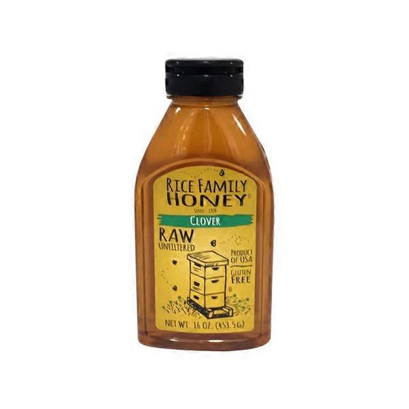 Rice Family Honey Raw & Unfiltered Clover Honey (16 oz) Delivery or