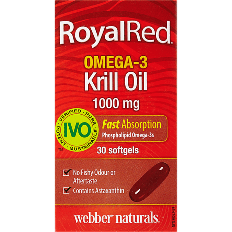 Webber Naturals 1000 Mg Royalred Omega3 Krill Oil (30 ct) Instacart