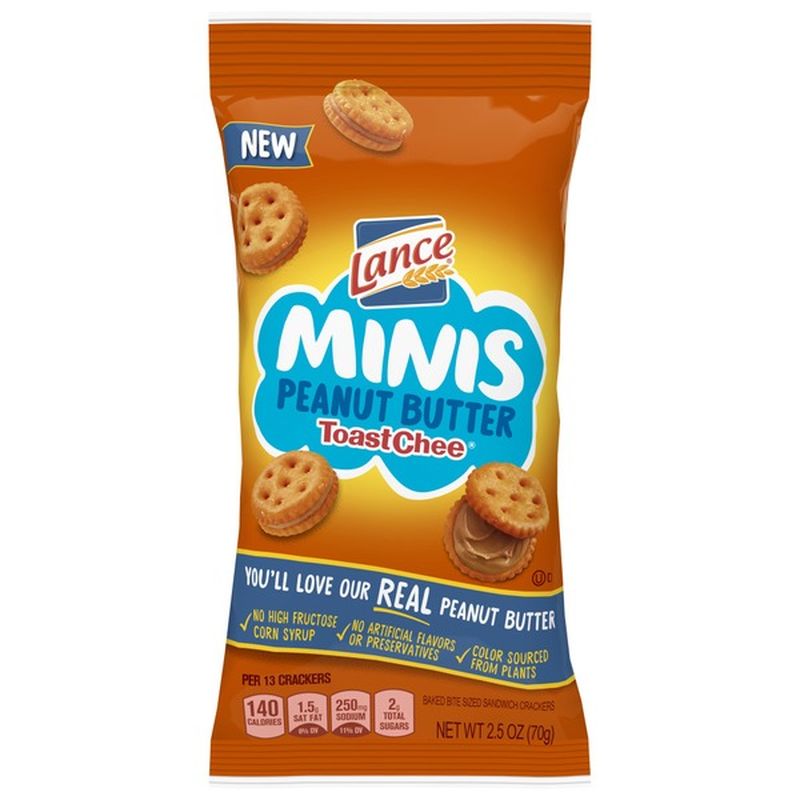 Lance® Toastchee Peanut Butter Mini Sandwich Crackers (2.5 oz) Instacart