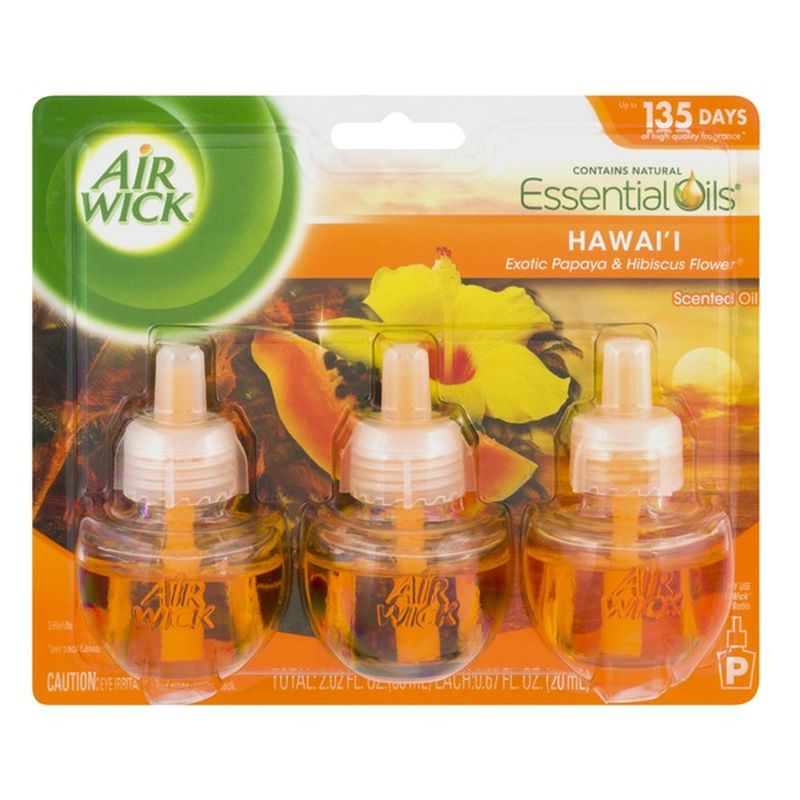 Air Wick Scented Oil Refills, Hawaii (3 each) Instacart