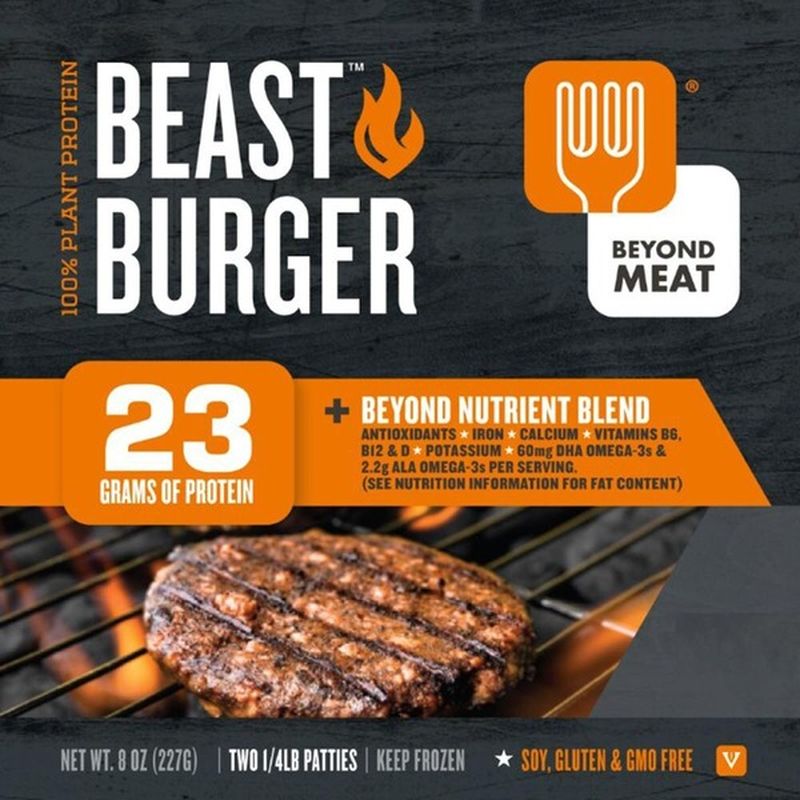 Beyond Beef Beyond Meat 100 Plant Protein Beast Burger 1/4 lb. Patties