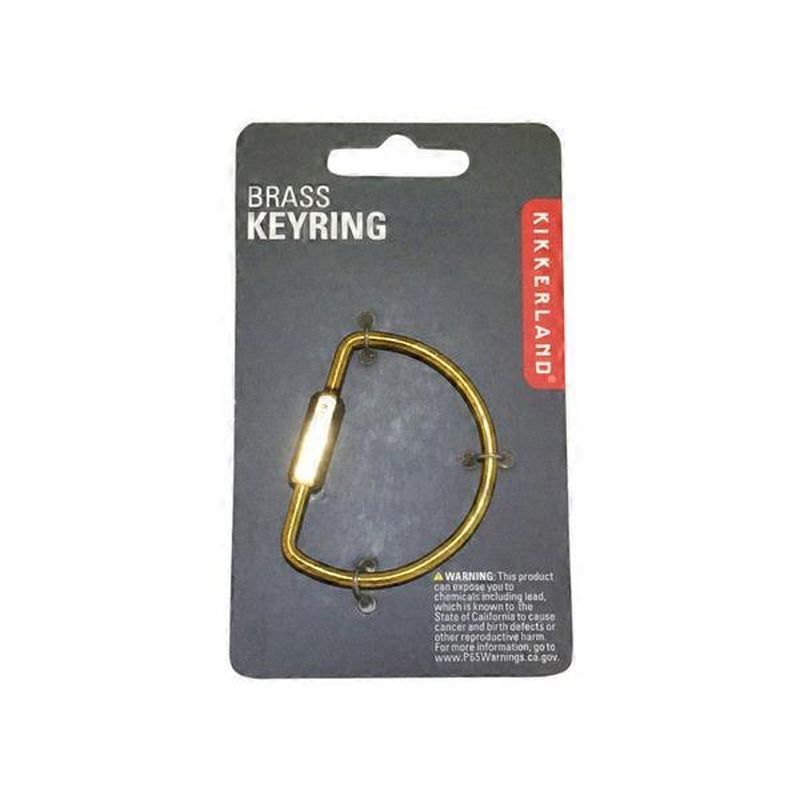 Kikkerland Design Brass Key Ring (each) Instacart
