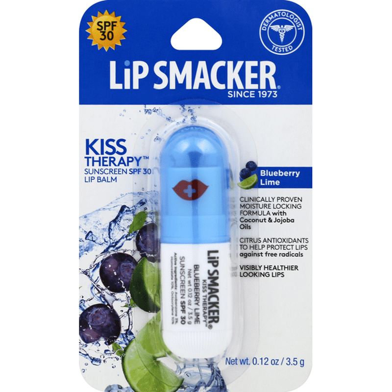 Lip Smacker Kiss Therapy Lip Balm SPF 30 Blueberry Lime (0.12 oz) Instacart
