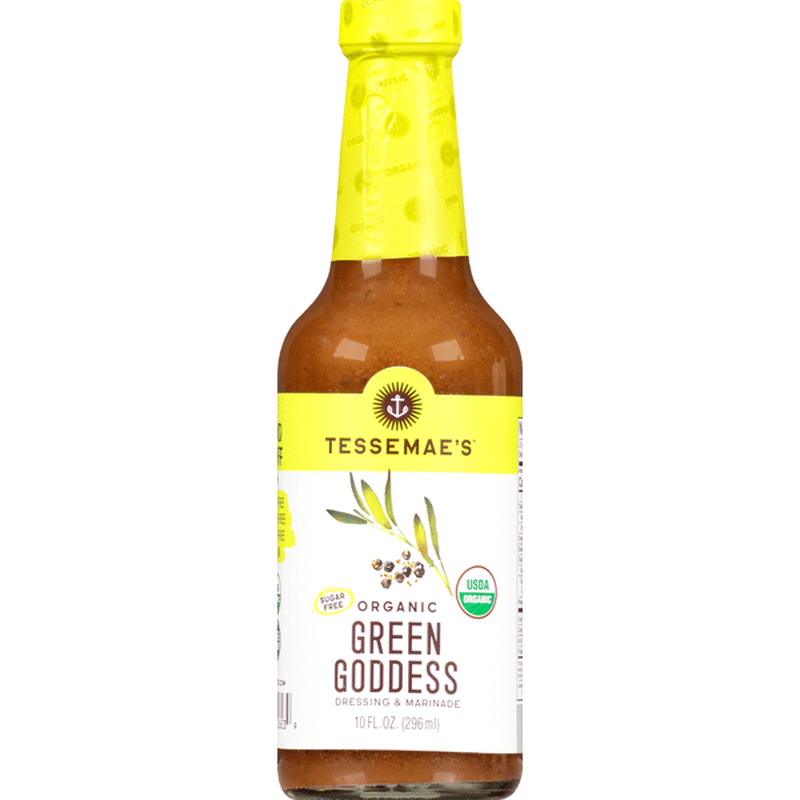 Tessemae's All Natural Dressing & Marinade, Organic, Green Goddess (10 ...