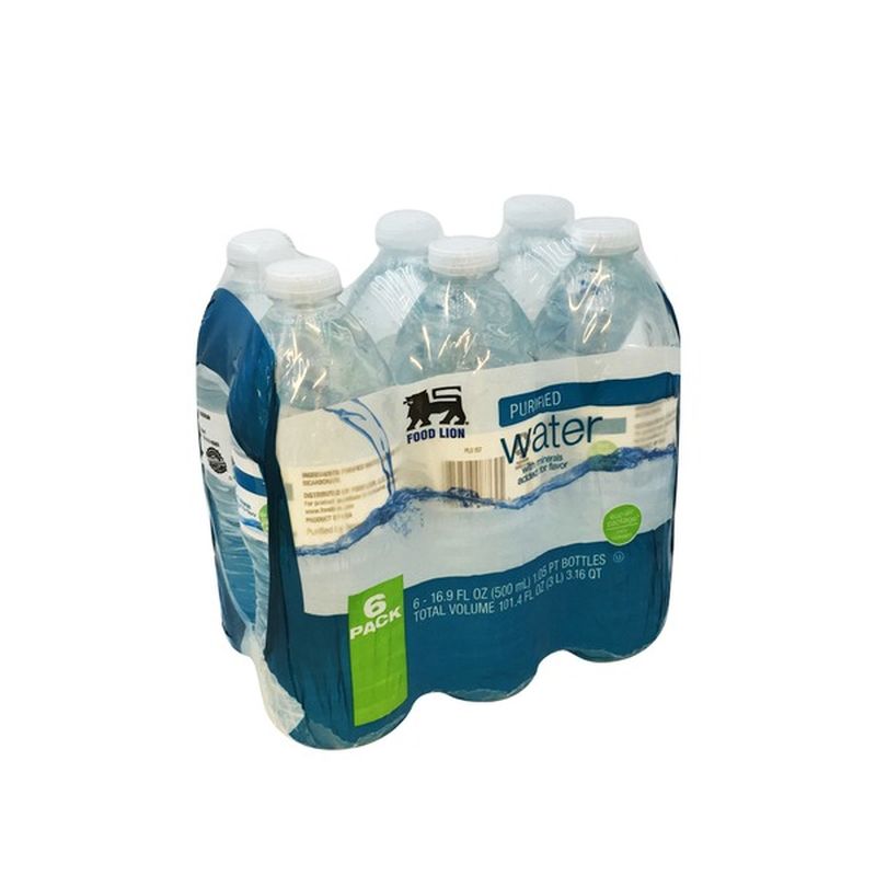 Food Lion Water, with Minerals, Purified (16.9 fl oz) from Food Lion