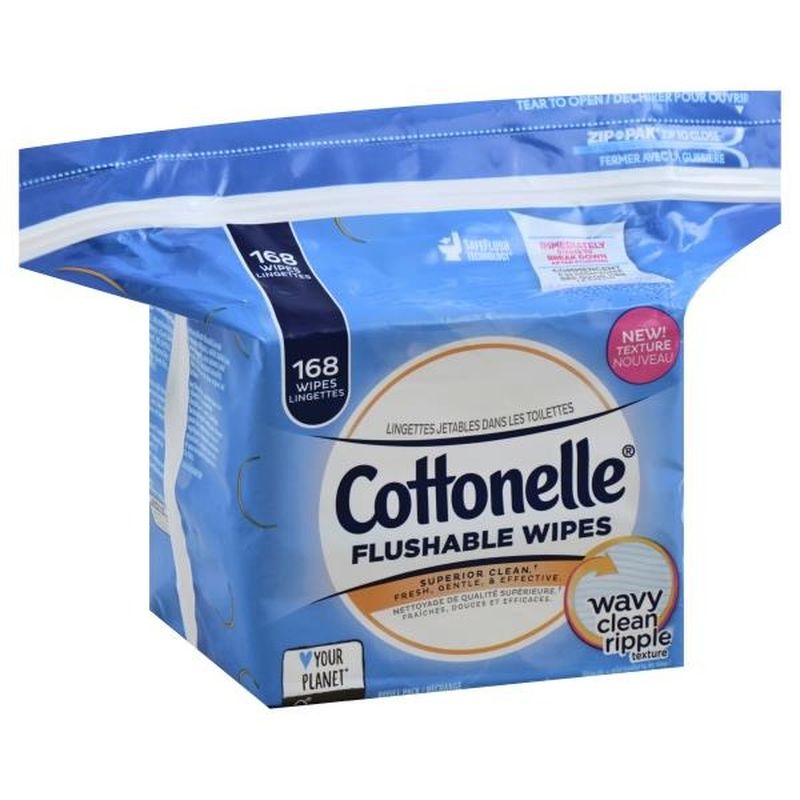 Cottonelle Flushable Wet Wipes Refill Pack (168 each) from Publix ...