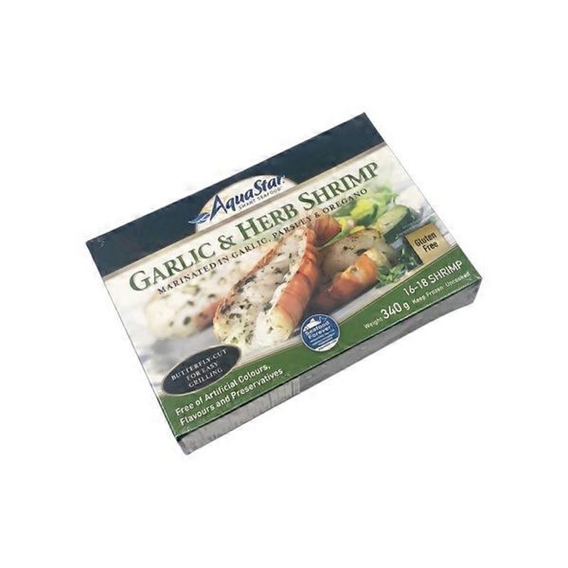 Aqua Star Garlic Herb Shrimp (340 g) Instacart