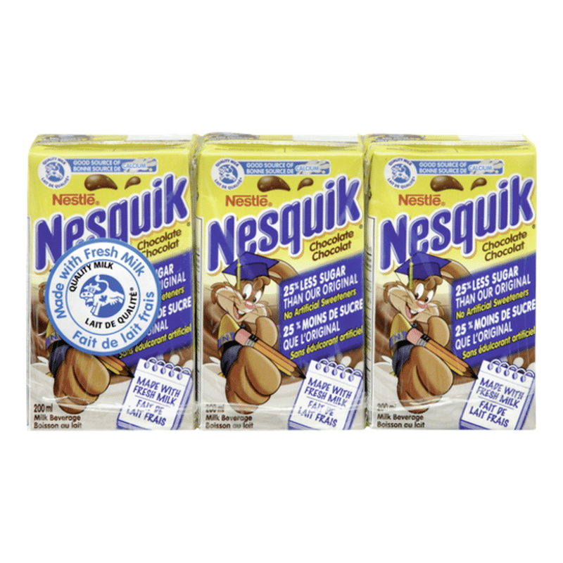 Nesquik ReadytoDrink Less Sugar Chocolate Milk Beverage (600 ml