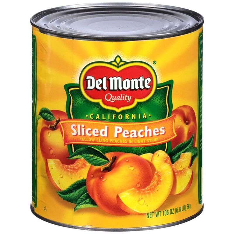 Del Monte Sliced Yellow Cling in Light Syrup Peaches (6.6 lb) from