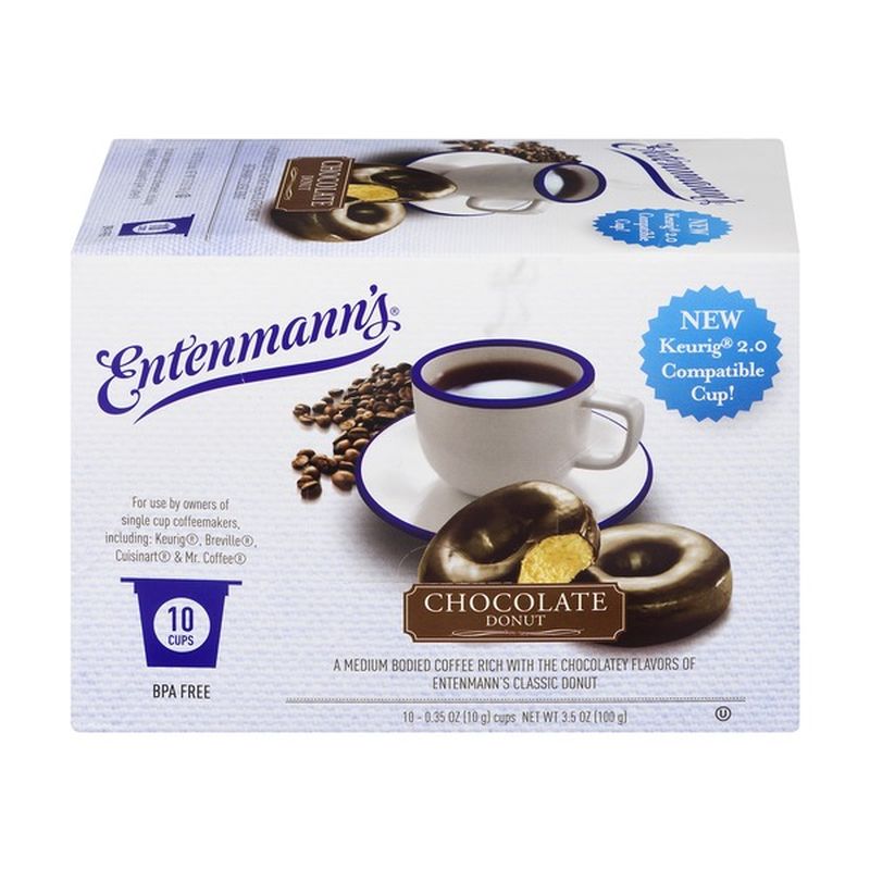 Entenmann's Coffee Chocolate Donut Cups - 10 CT (10 ct) - Instacart