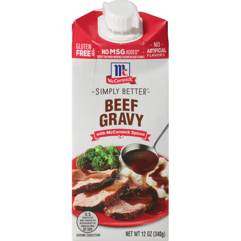 McCormick Simply Better Beef Gravy 12 Oz Instacart