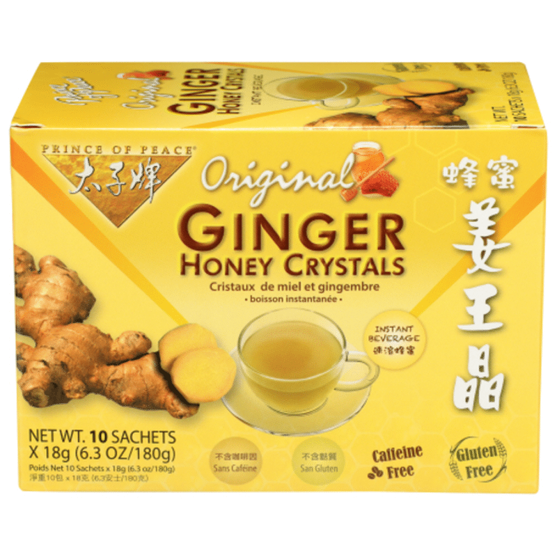 Prince of Peace Instant Tea, Ginger Honey Crystals, Original Flavor