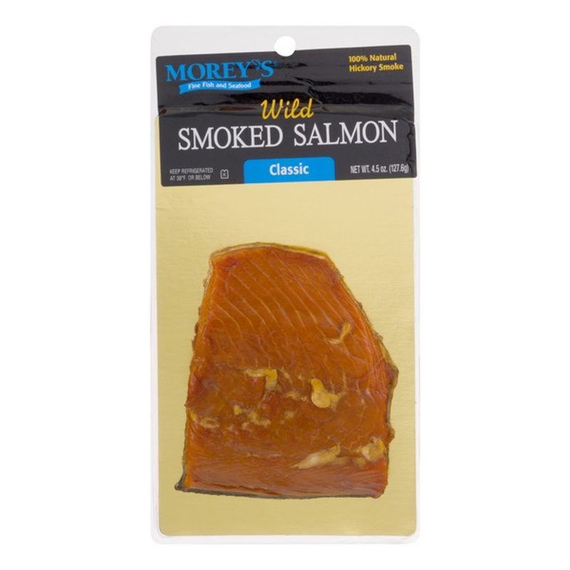 Moreys Wild Salmon, Smoked, Classic (4.5 oz) - Instacart