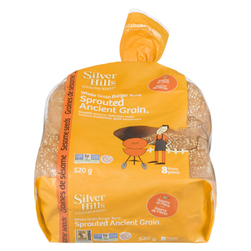 Silver Hills Sprouted Power Hamburger Buns With Sesame Seeds (18 oz