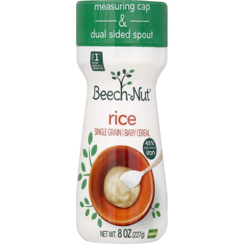beech nut homestyle baby cereal single grain rice