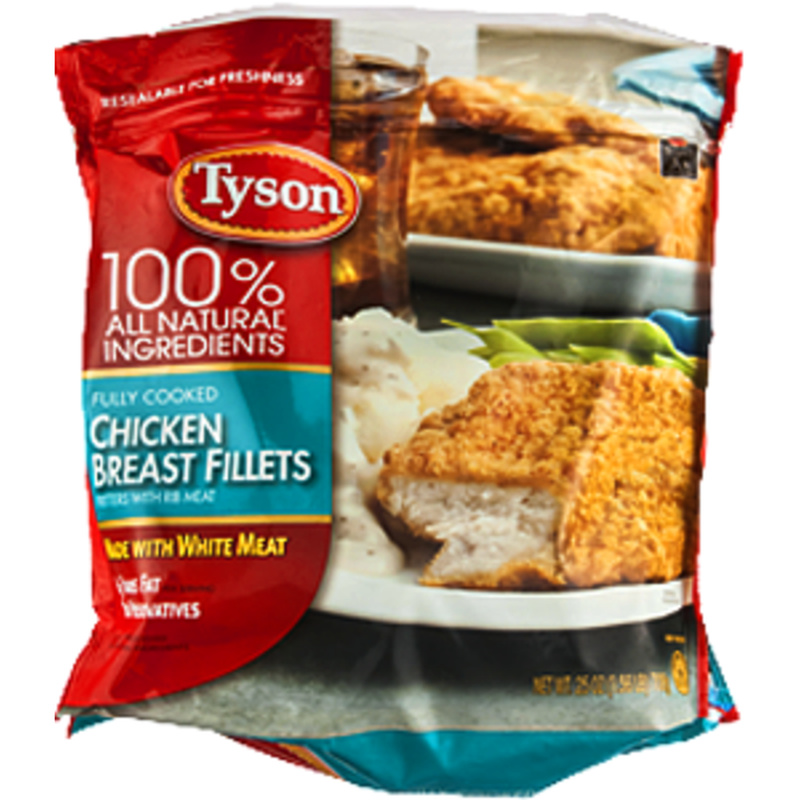 Tyson Fully Cooked Portioned Chicken Breast Fillets (25 oz) from Food