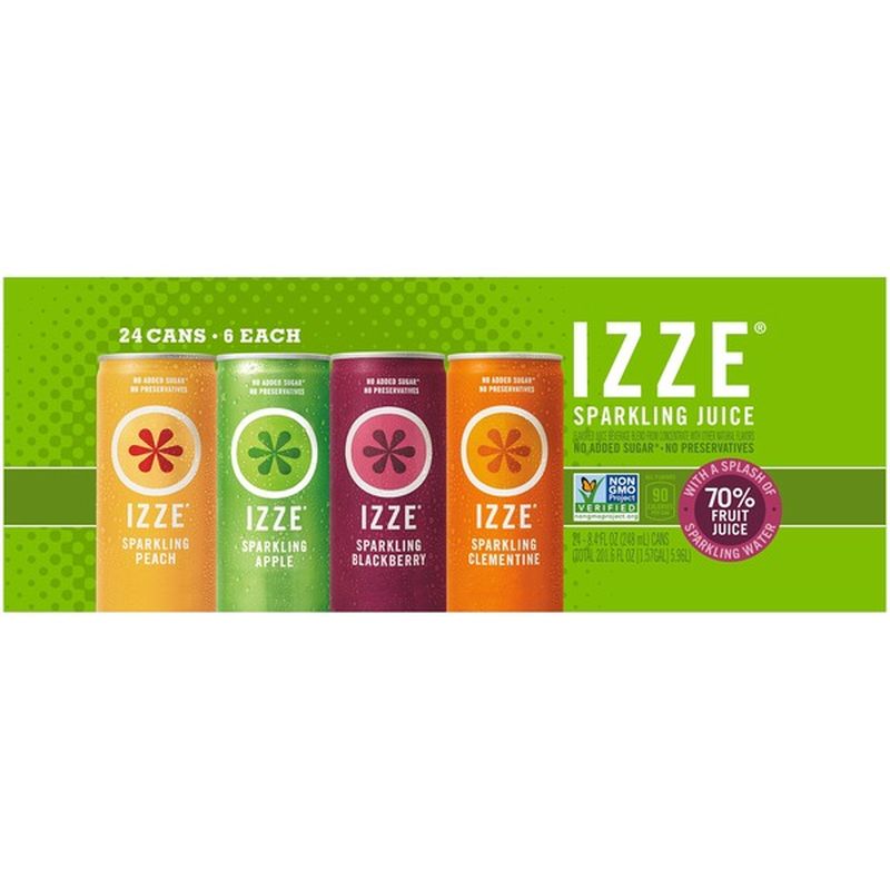Izze Variety Sparkling Juice Beverage (201.6 fl oz) Instacart