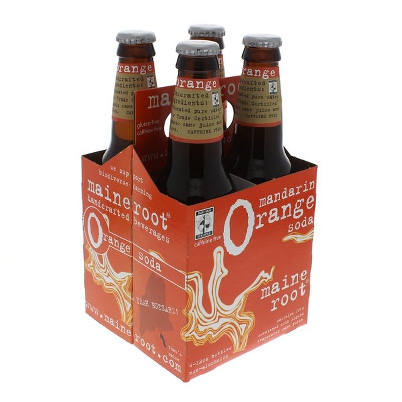 Maine Root Mandarin Orange Soda Bottles
