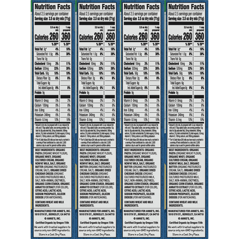 Annie's Homegrown Macaroni & Cheese, Variety Pack (12 each) from Smart