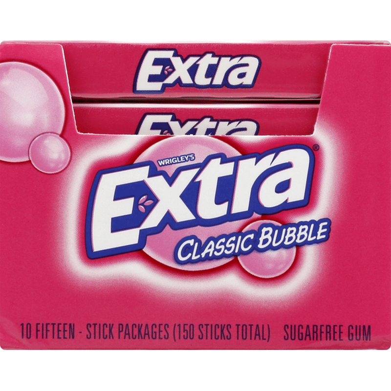 Extra Classic Bubble Sugarfree Gum