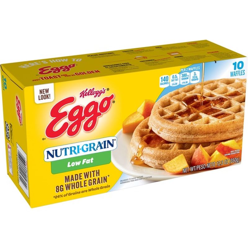 Eggo Frozen Waffles, Low Fat, Good Source of 9 Vitamins and Minerals